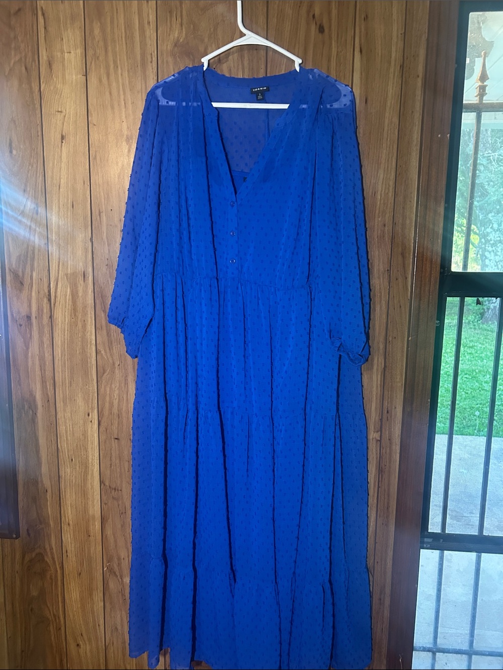 torrid Cobalt Blue Dot Maxi Dress